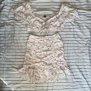 Wild Fable Floral Matching Skirt Set